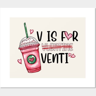 V is for Venti Velentine Posters and Art